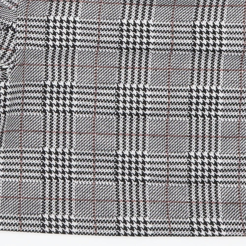 Matalan Girls Grey Houndstooth  Basic T-Shirt Size 8 Years