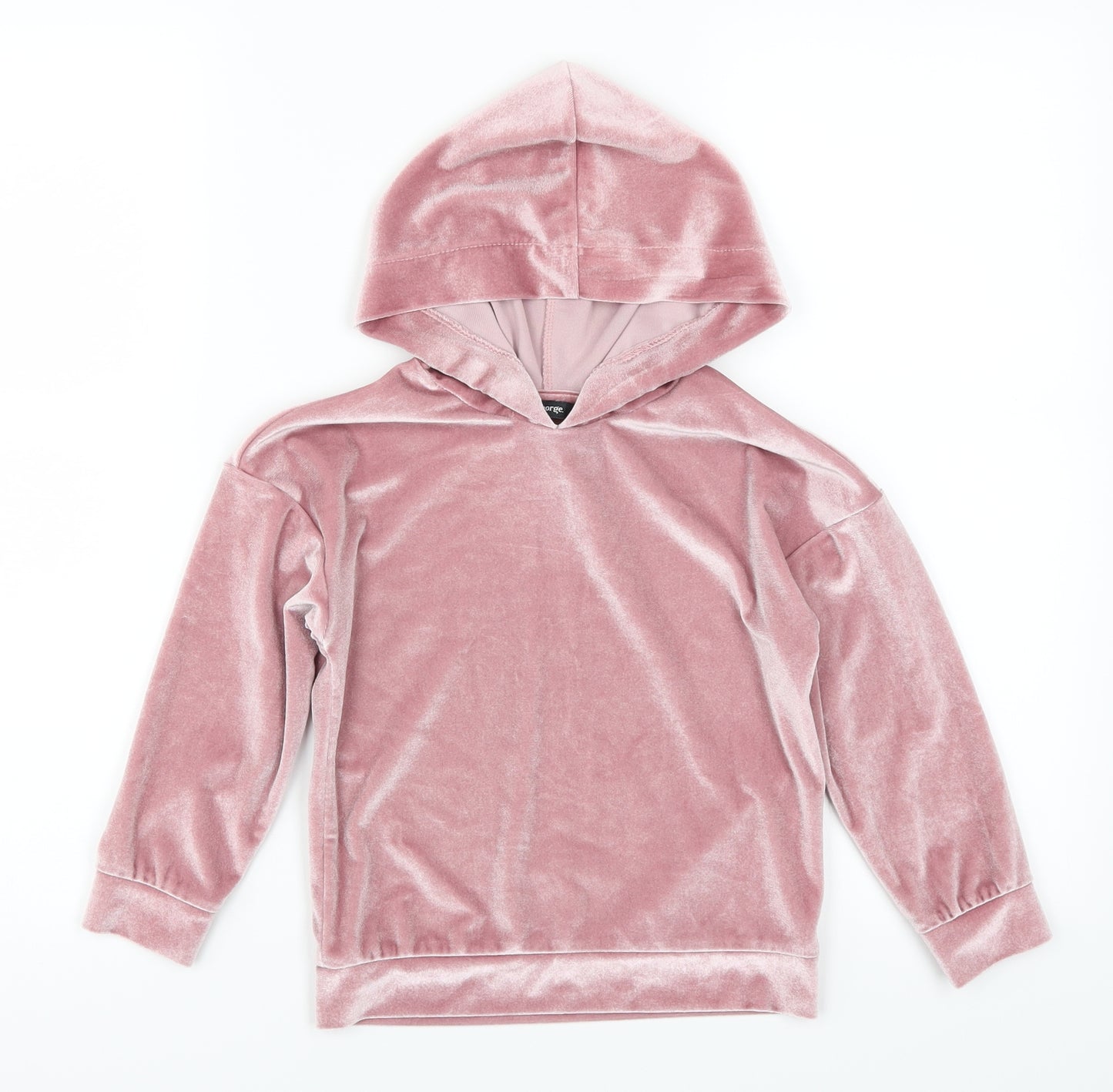 George Girls Pink   Pullover Hoodie Size 5-6 Years