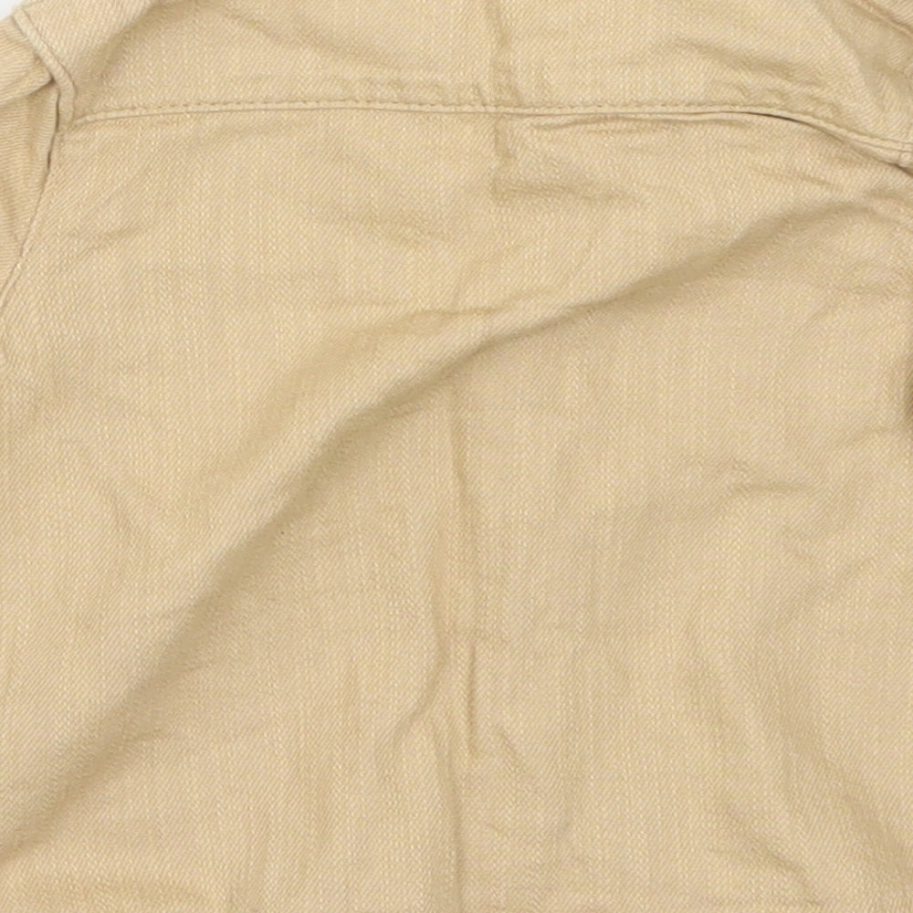 Marks and Spencer Boys Beige   Basic Button-Up Size 9-12 Months  - Digger