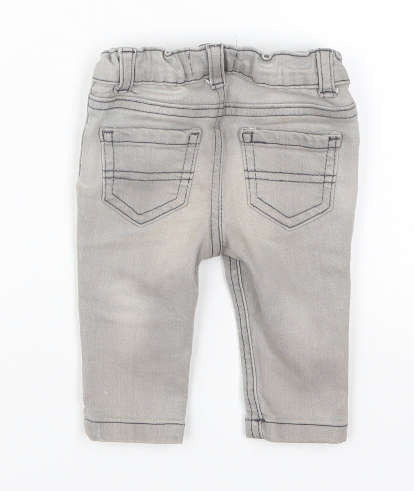 Denim Co Boys Grey  Denim Cropped Jeans Size 0-3 Months