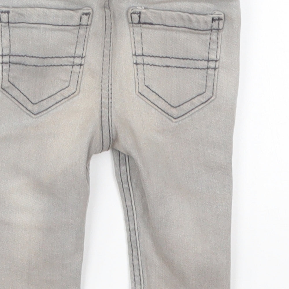 Denim Co Boys Grey  Denim Cropped Jeans Size 0-3 Months