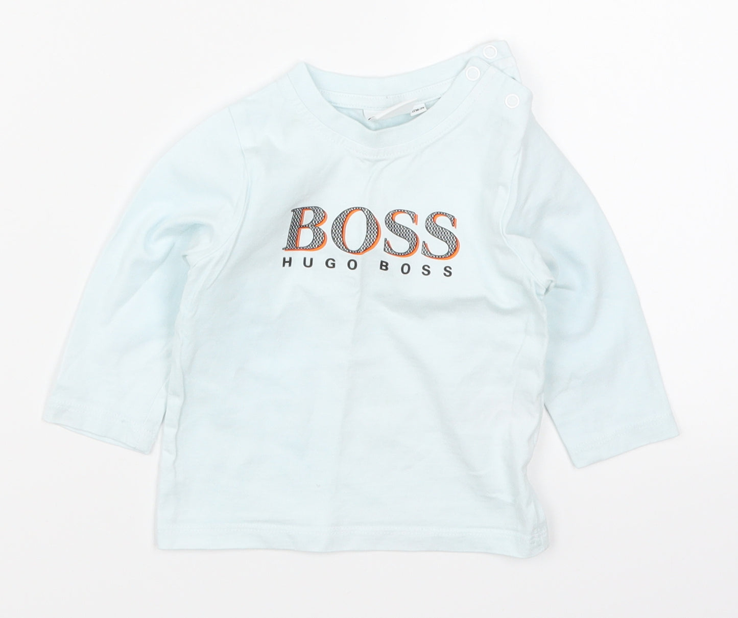 HUGO BOSS Boys Blue   Basic T-Shirt Size 12 Months