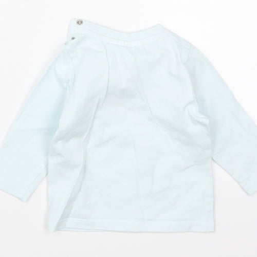 HUGO BOSS Boys Blue   Basic T-Shirt Size 12 Months