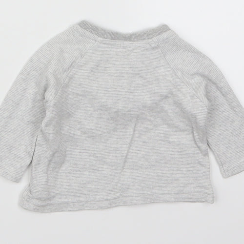 George Boys Grey   Basic T-Shirt Size 0-3 Months  - Cuddles are my Favourite Thing