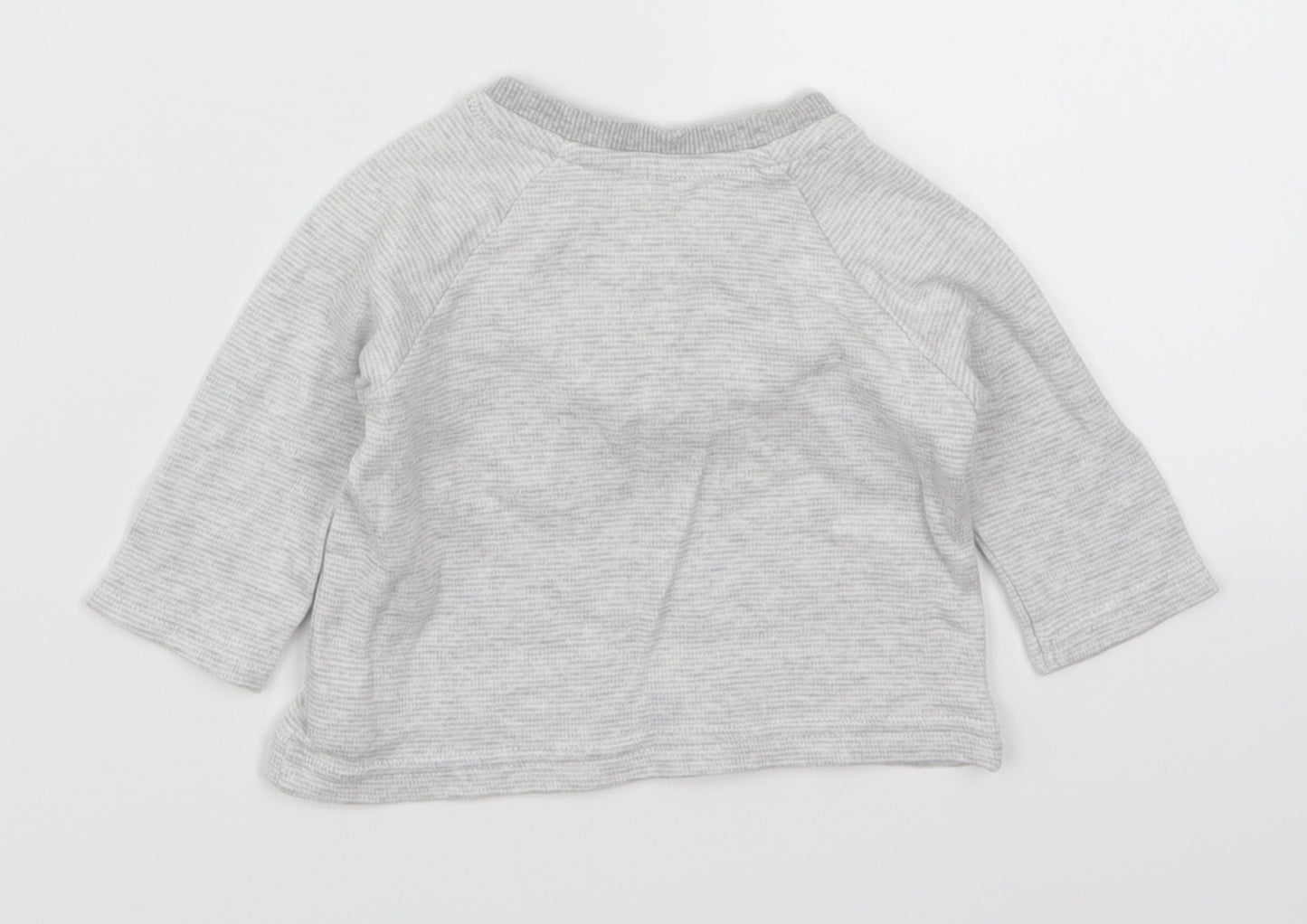 George Boys Grey   Basic T-Shirt Size 0-3 Months  - Cuddles are my Favourite Thing