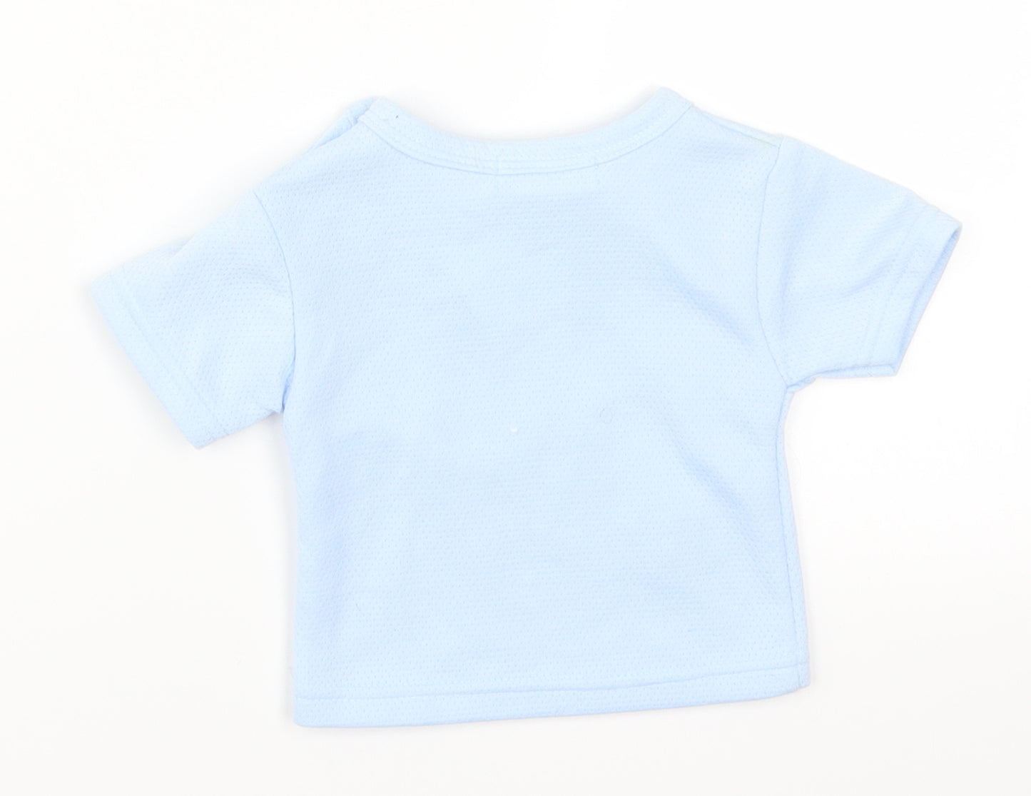 Bumble Bean Boys Blue   Basic T-Shirt Size 3-6 Months  - Puppy Playtime