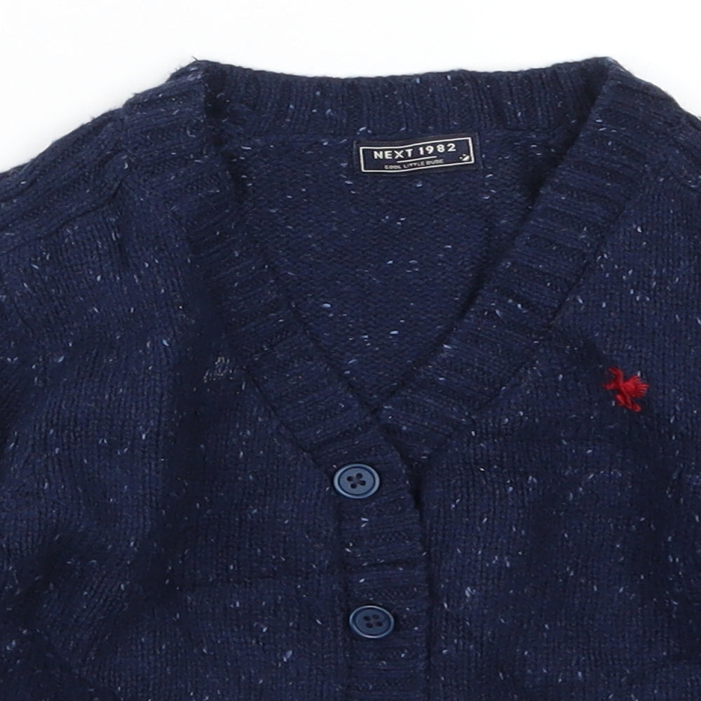 NEXT Boys Blue   Cardigan Jumper Size 12-18 Months