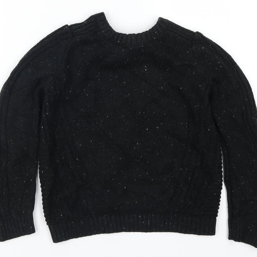George Boys Black   Pullover Jumper Size 6-7 Years