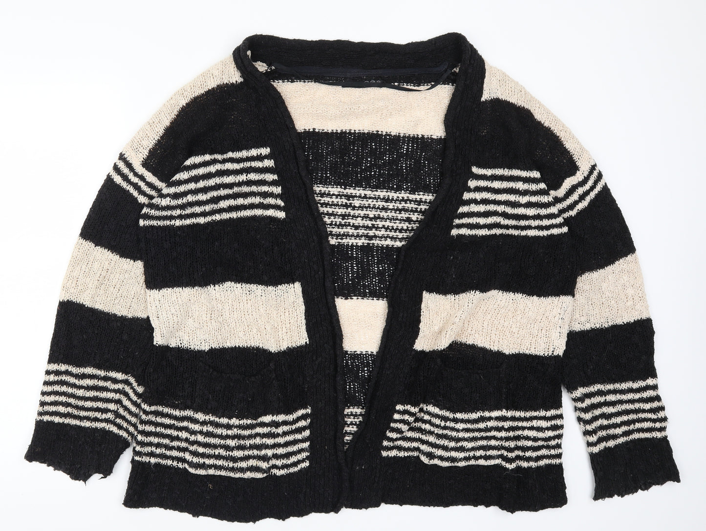 Atmosphere Womens Beige Striped  Cardigan Jumper Size 20