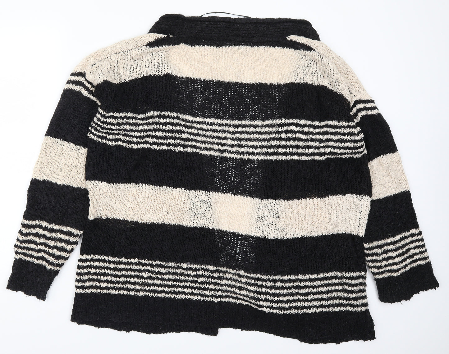 Atmosphere Womens Beige Striped  Cardigan Jumper Size 20
