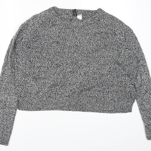 H&M Womens Grey   Pullover Jumper Size M