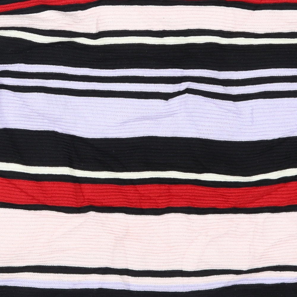 H&M Womens Multicoloured Striped  Pullover Jumper Size L