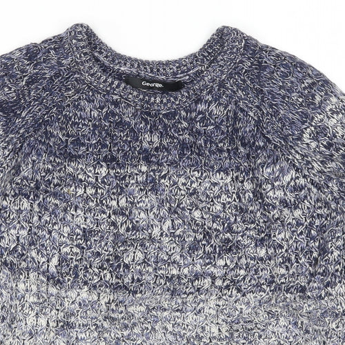 George Boys Blue   Pullover Jumper Size 7-8 Years  - Ombre