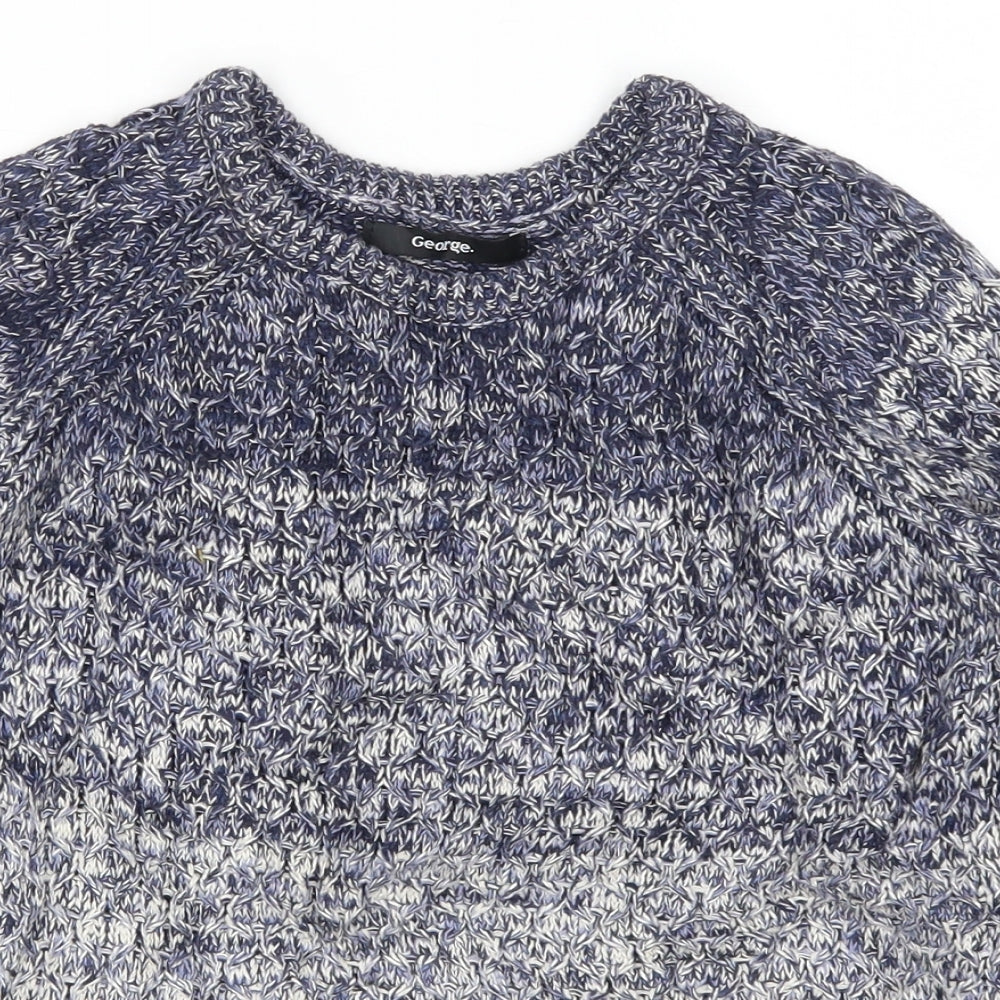 George Boys Blue   Pullover Jumper Size 7-8 Years  - Ombre