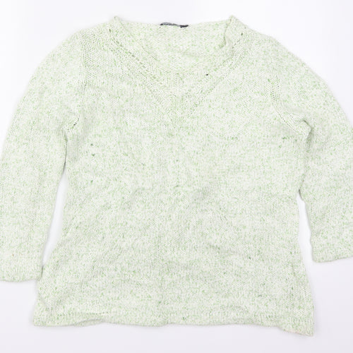 DASH Womens Green   Pullover Jumper Size 10
