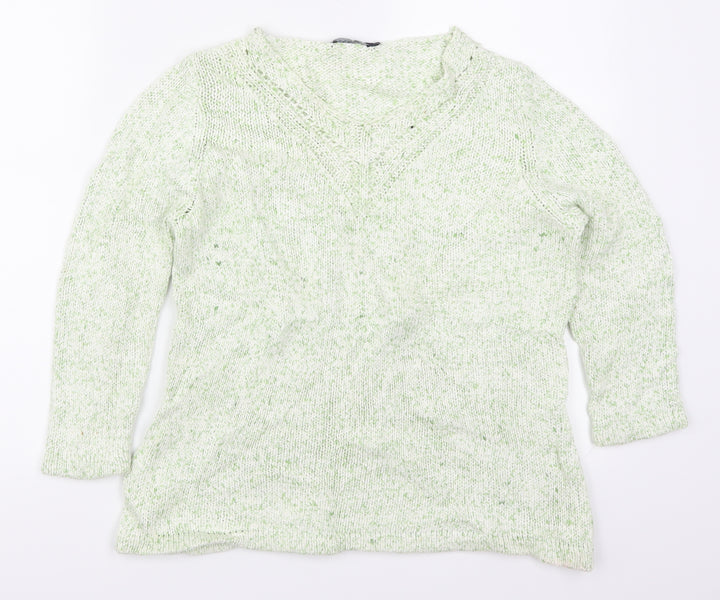 DASH Womens Green   Pullover Jumper Size 10