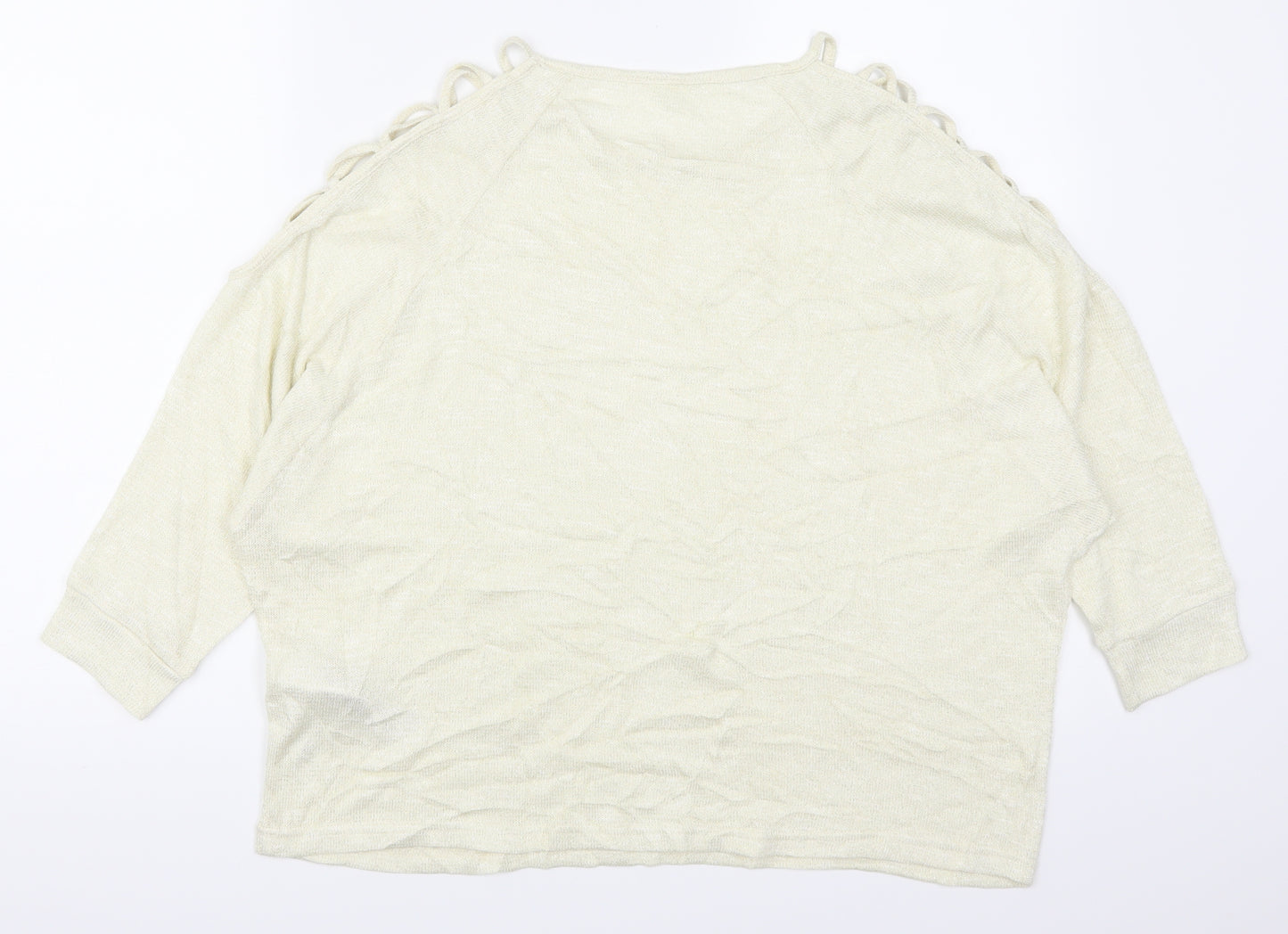 Avon Womens Beige   Basic T-Shirt Size 14