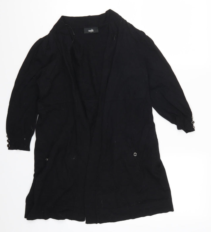 Wallis Womens Black   Cardigan Jumper Size 8