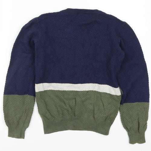 Ben Sherman Boys Green   Pullover Jumper Size 10-11 Years  - Blue Colour Block
