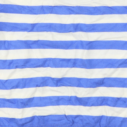 TU Womens Blue Striped  Pullover Jumper Size 10