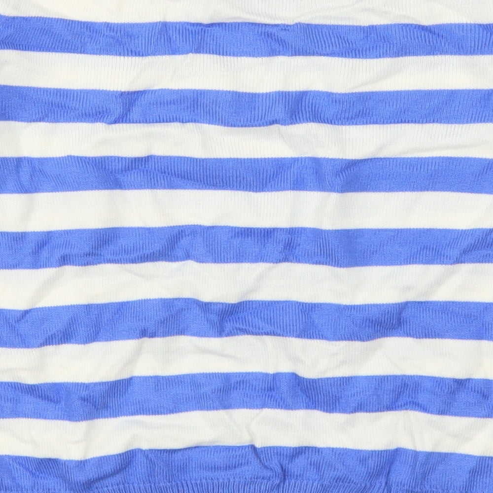 TU Womens Blue Striped  Pullover Jumper Size 10