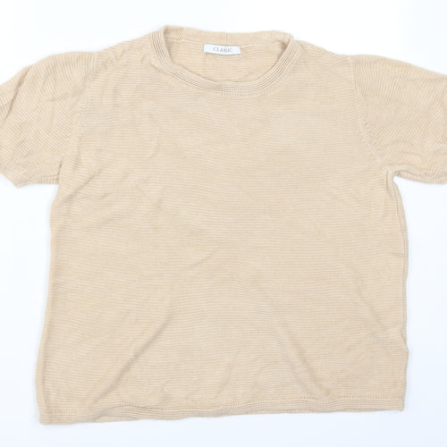 Marks and Spencer Womens Beige   Pullover Jumper Size 12