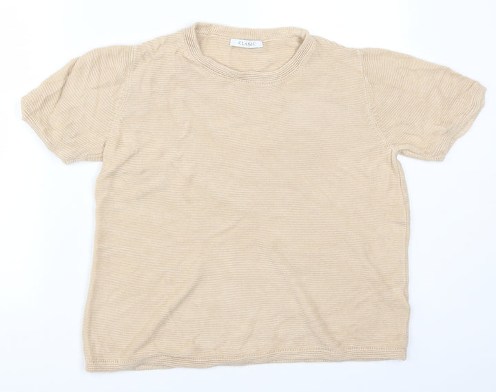 Marks and Spencer Womens Beige Pullover Jumper Size 12
