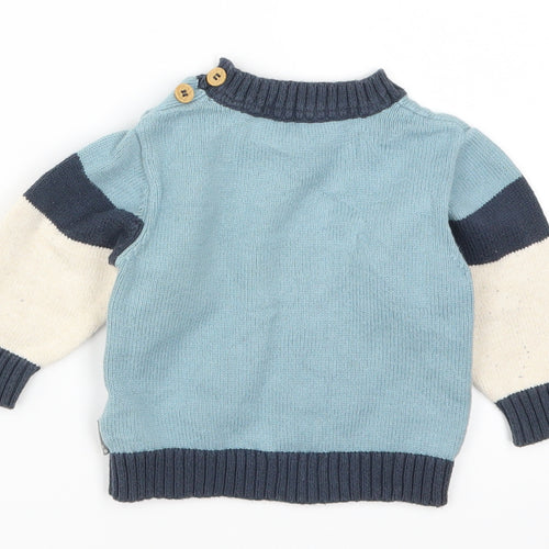Nutmeg Boys Beige   Pullover Jumper Size 3-6 Months  - Fox