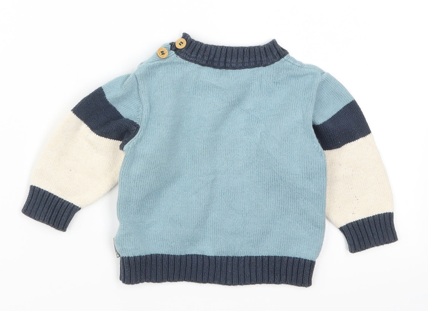 Nutmeg Boys Beige   Pullover Jumper Size 3-6 Months  - Fox