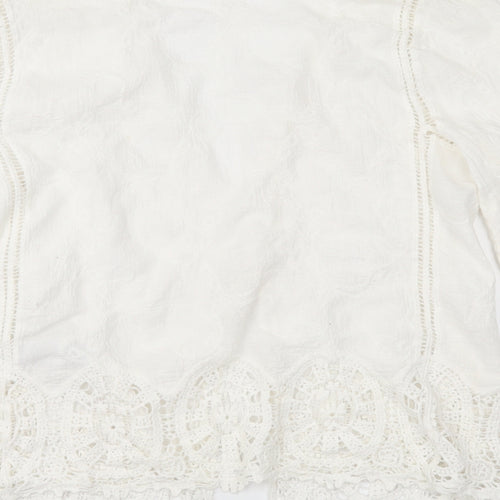 New Look Womens White   Jacket  Size M