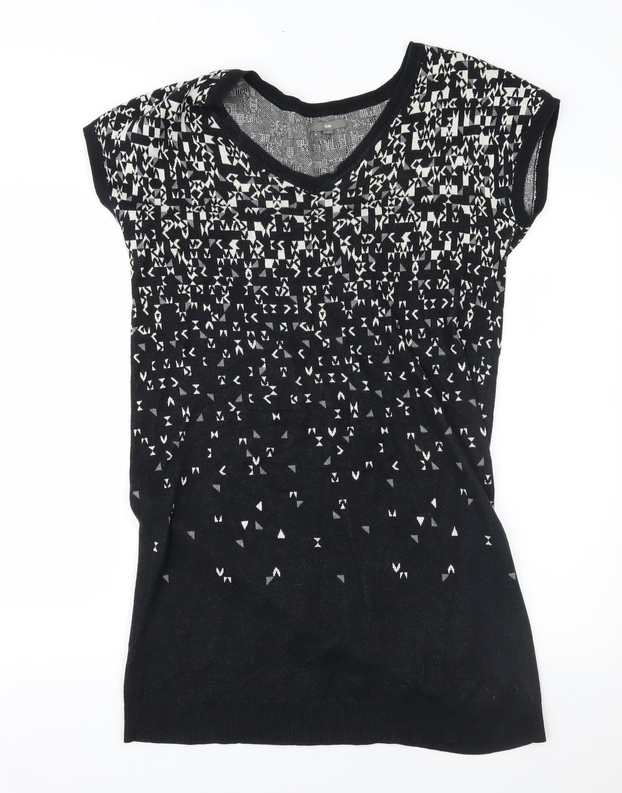 Gap Womens Grey Geometric Knit Jumper Dress  Size S