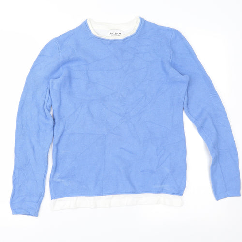 Pull&Bear Womens Blue   Pullover Jumper Size XS