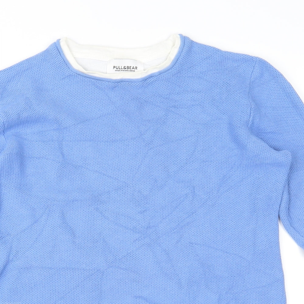 Pull&Bear Womens Blue   Pullover Jumper Size XS