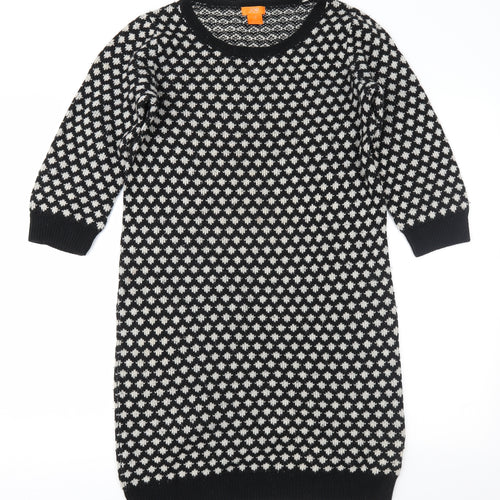 Joe Fresh Womens Black Geometric  Jumper Dress  Size S