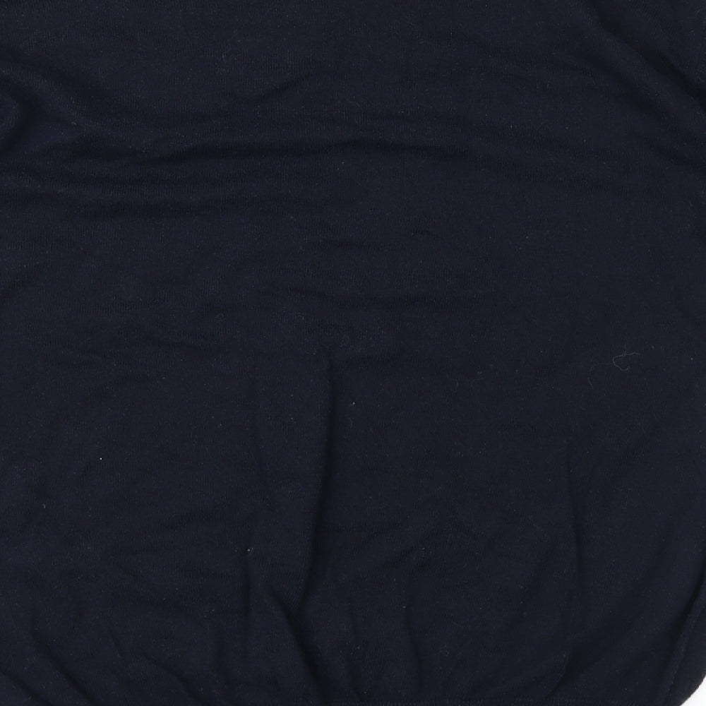 Peacocks Mens Blue Geometric  Pullover Jumper Size 2XL