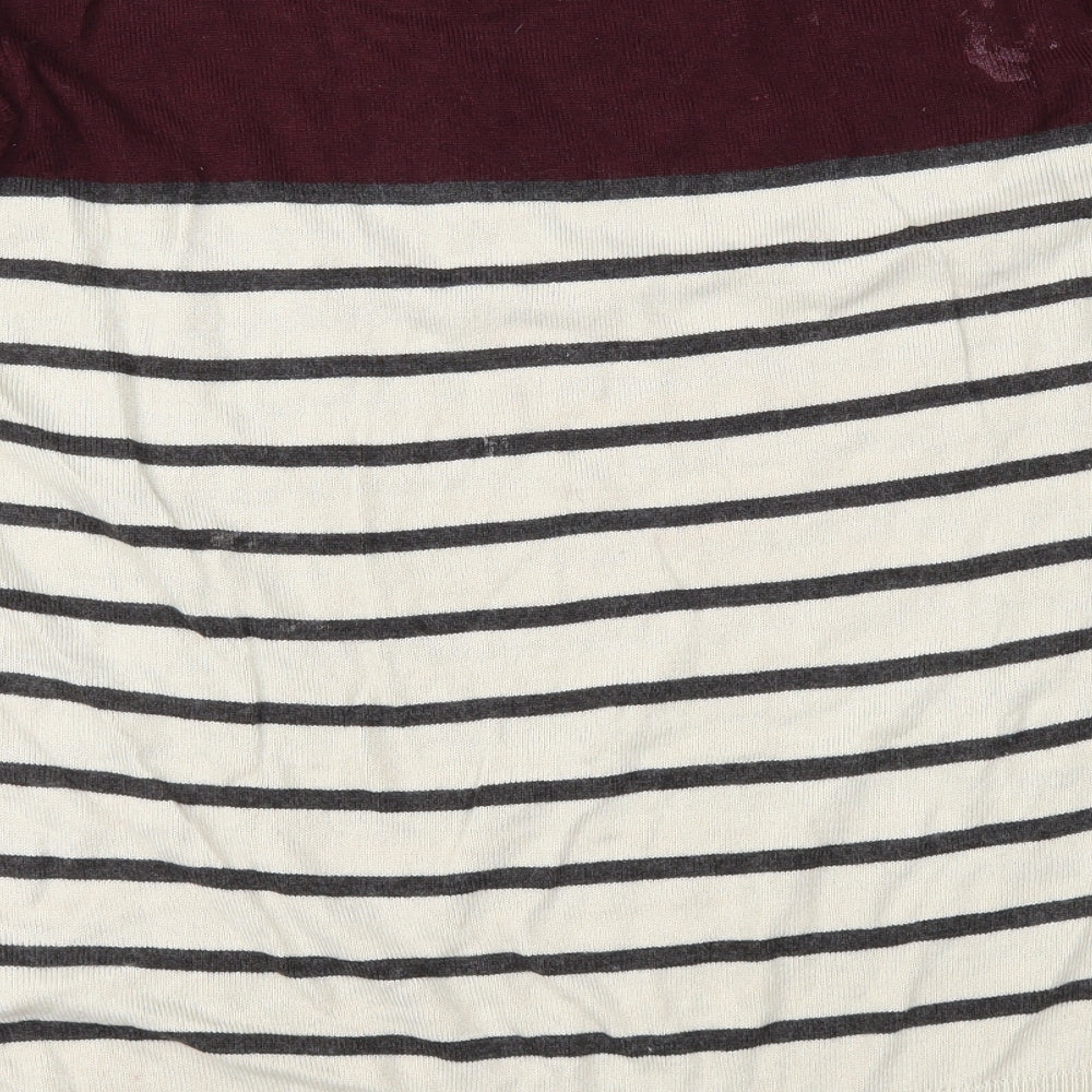 Cedar Wood State Mens Brown Striped  Pullover Jumper Size XL