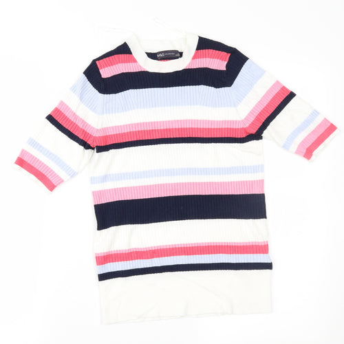 Marks and Spencer Womens Multicoloured Striped  Pullover Jumper Size 12