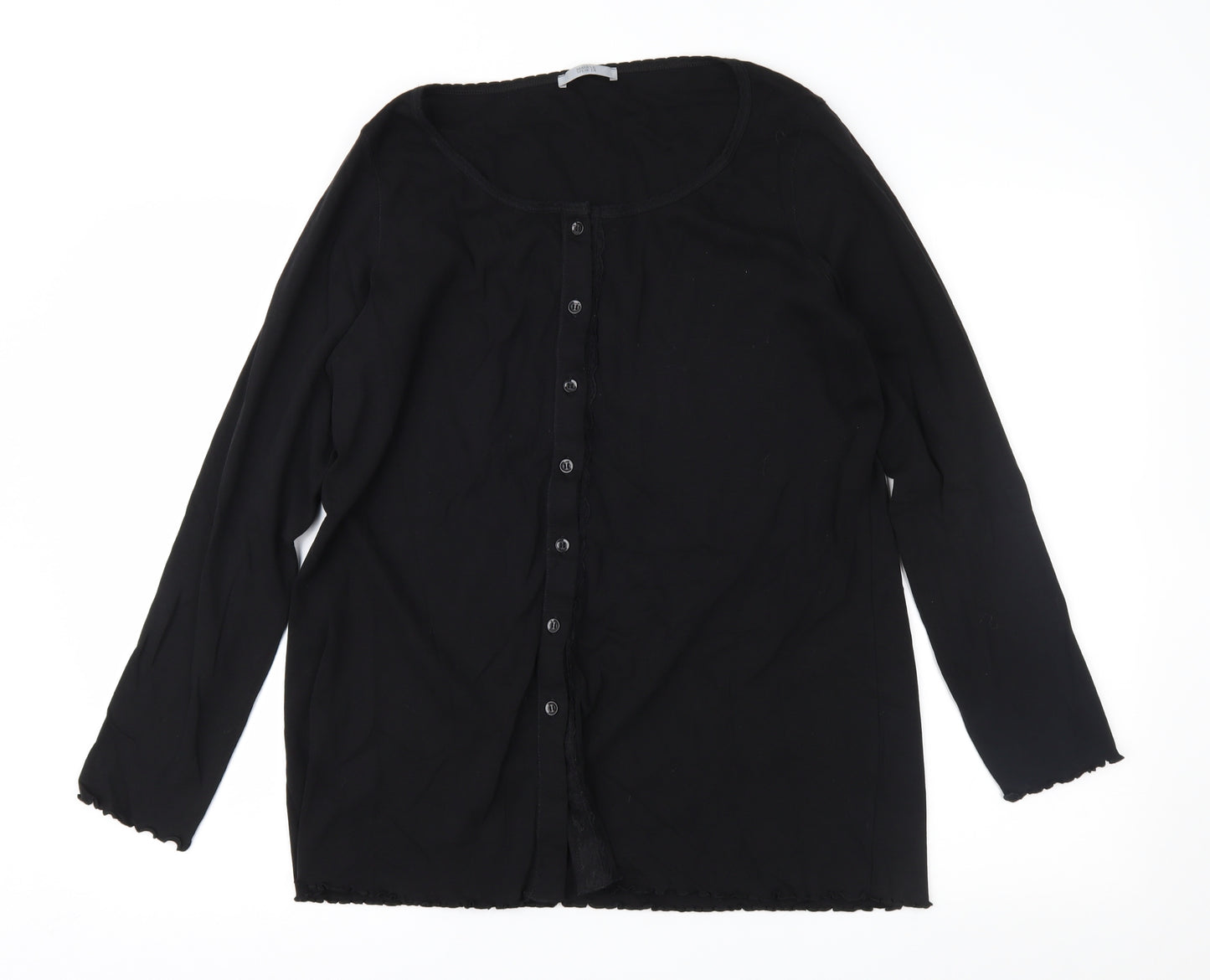 Marks and Spencer Womens Black   Cardigan Jumper Size 20