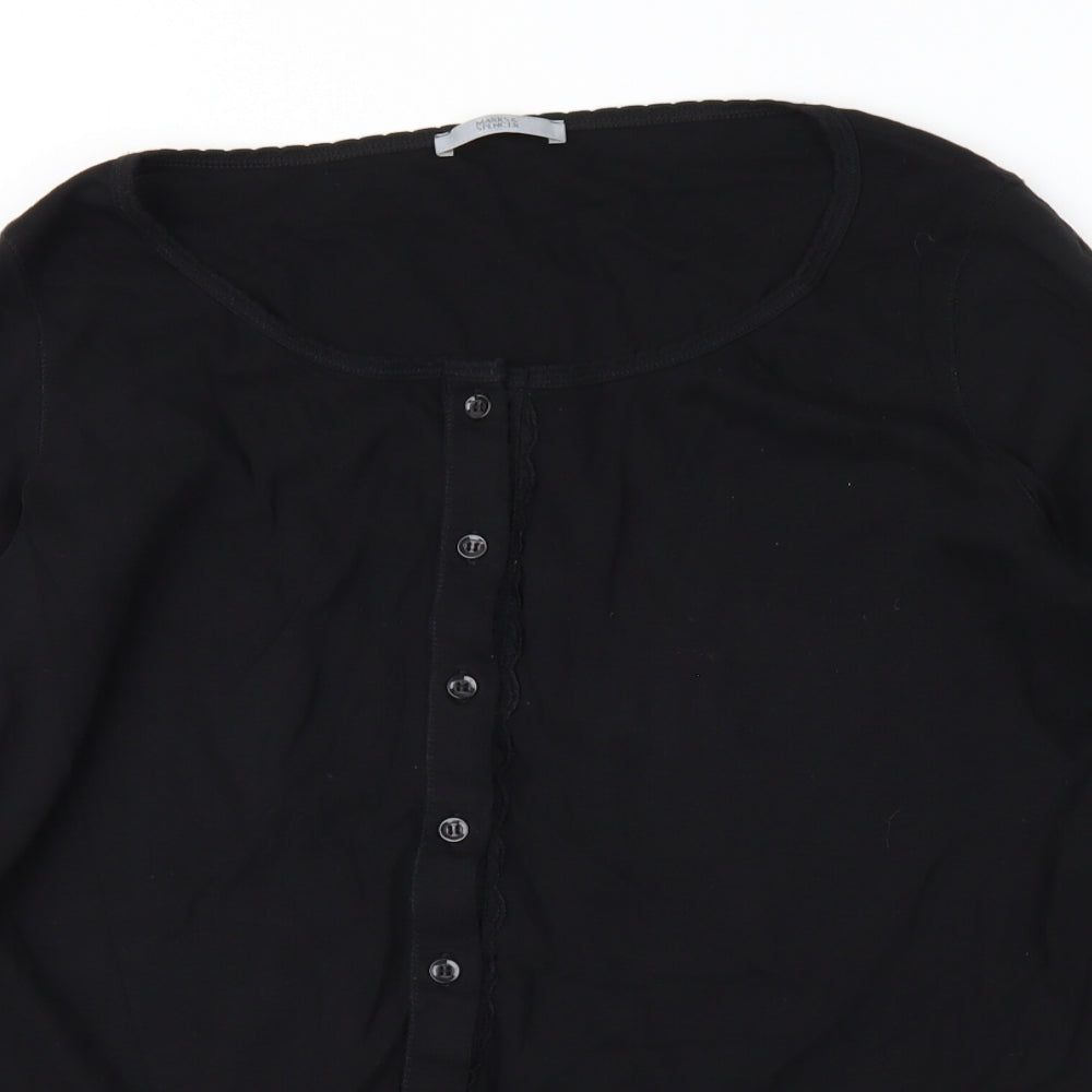 Marks and Spencer Womens Black   Cardigan Jumper Size 20