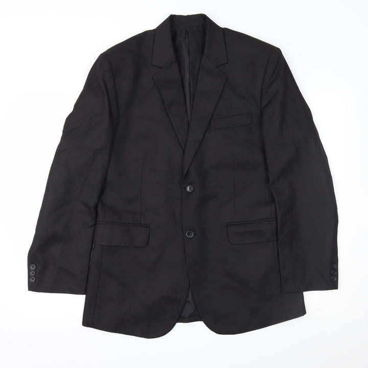 Outlaw Mens Black   Jacket Suit Jacket Size 38
