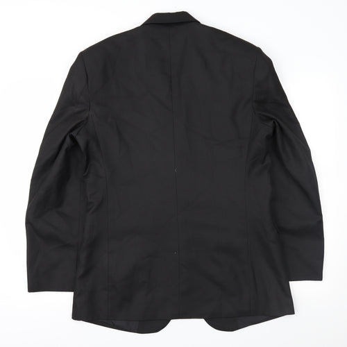 Outlaw Mens Black   Jacket Suit Jacket Size 38
