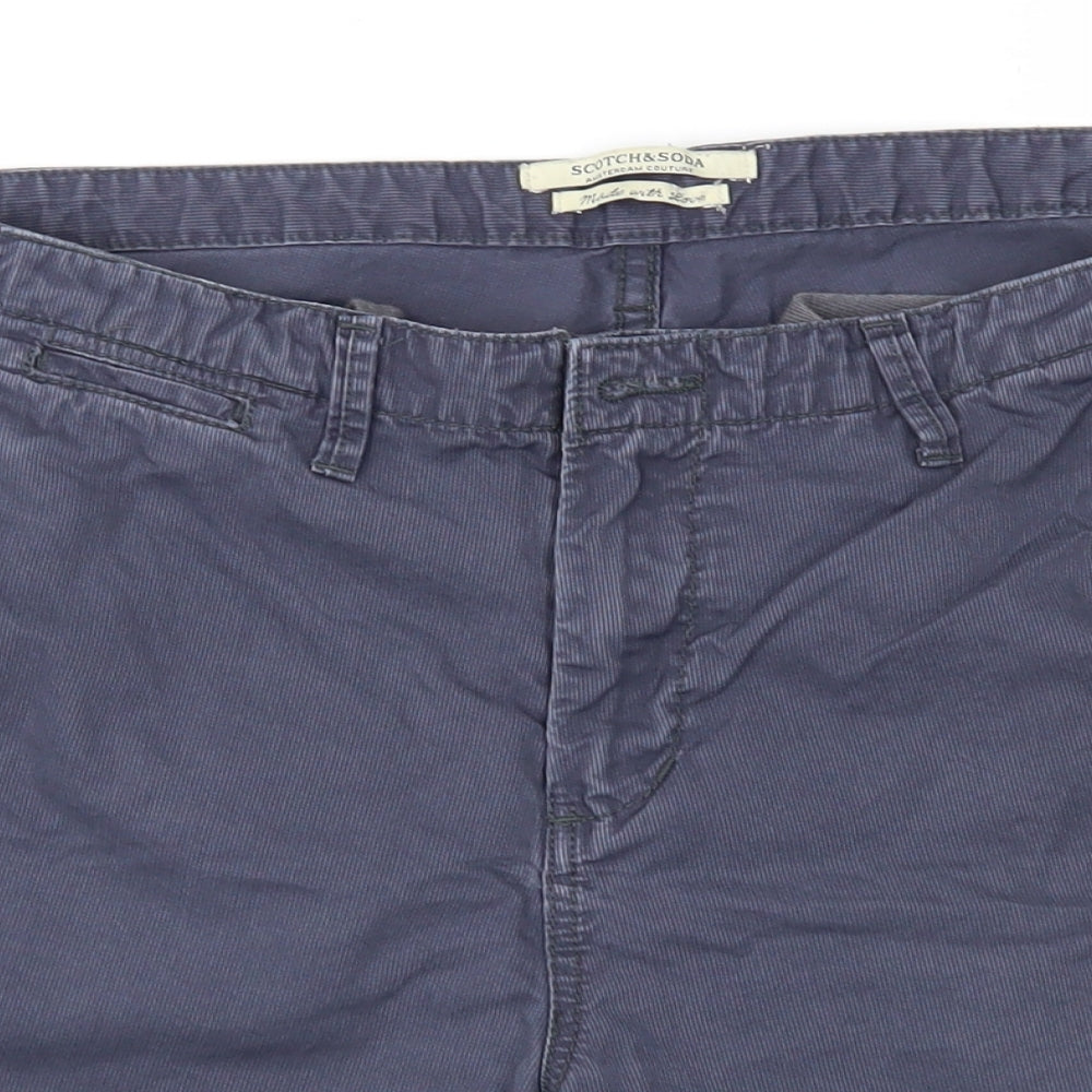 Scotch & Soda Mens Blue   Chino Shorts Size 30 in
