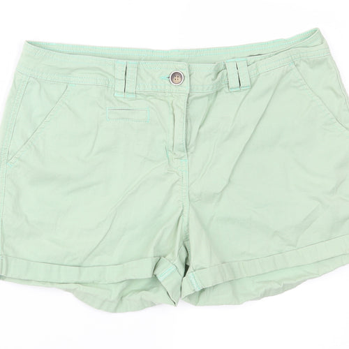 Preworn Womens Green   Hot Pants Shorts Size 34 in