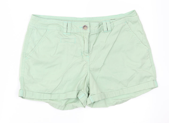 Preworn Womens Green Hot Pants Shorts Size 34 in
