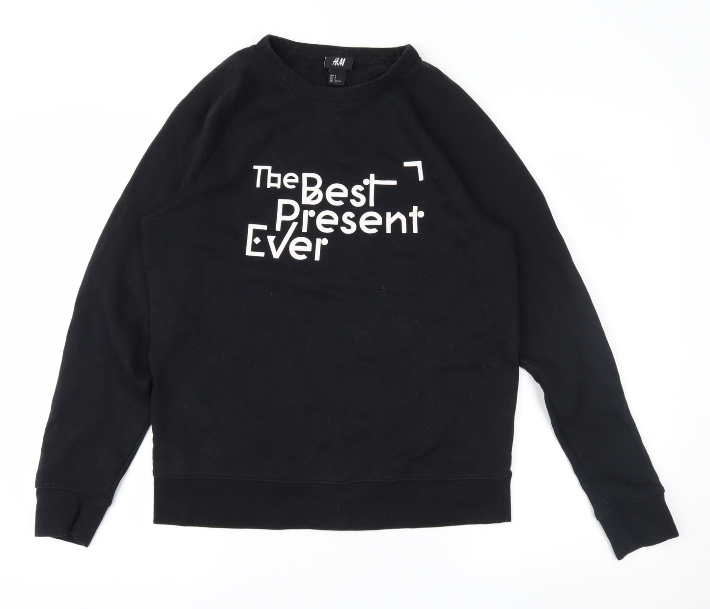 H&M Womens Black   Pullover Sweatshirt Size S  - Xmas