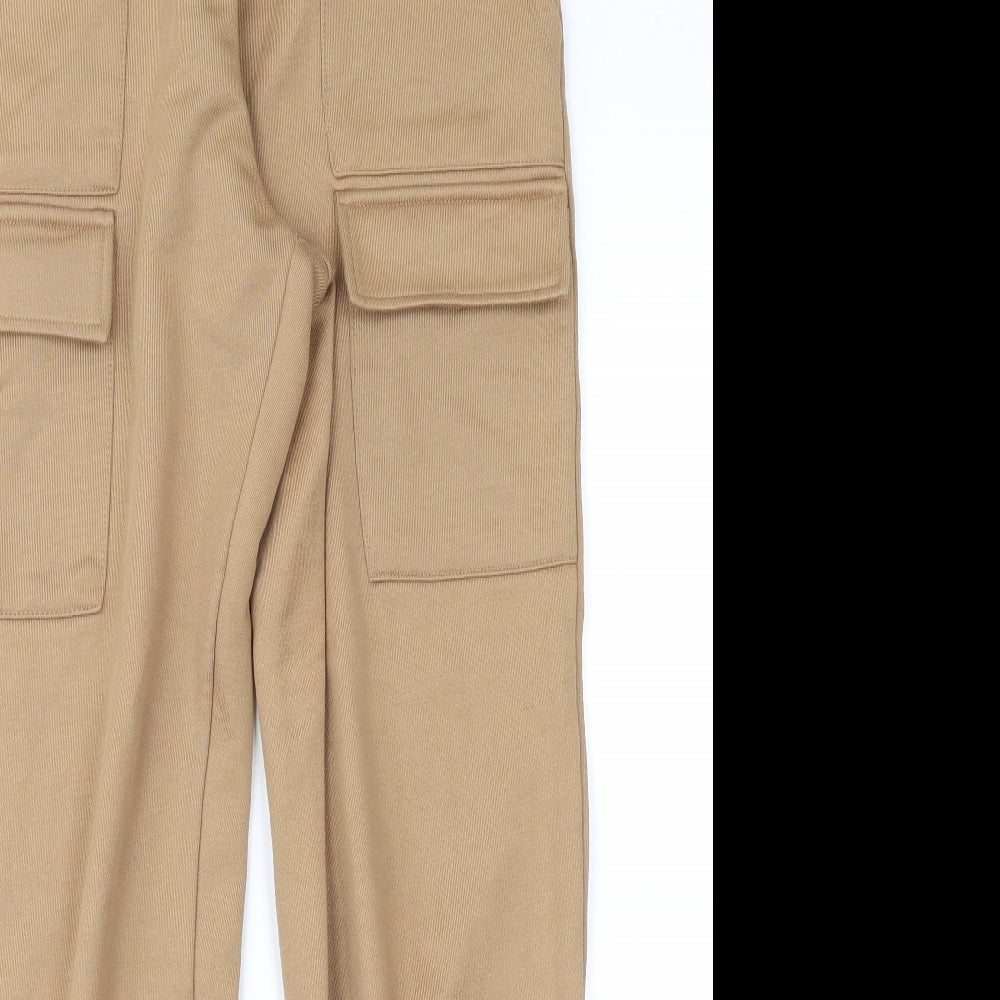Marks and Spencer Womens Brown   Jogger Trousers Size 10 L26 in