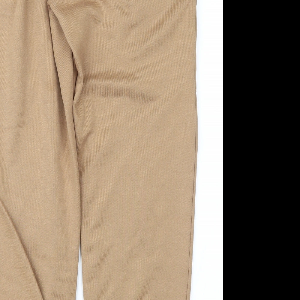Marks and Spencer Womens Brown   Jogger Trousers Size 10 L26 in