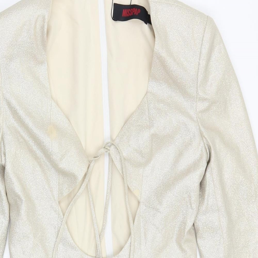 Misspap Womens Silver   A-Line  Size 14