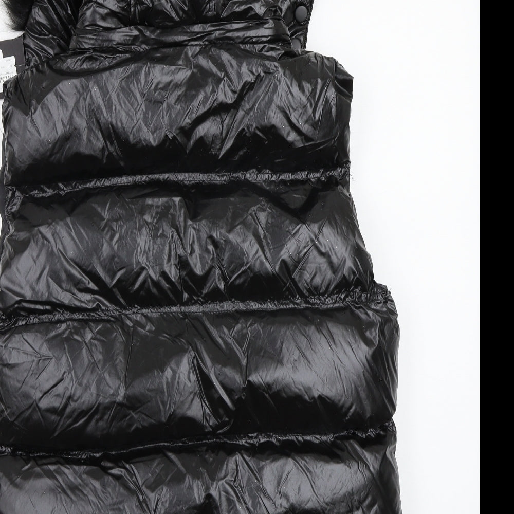 Bravesoul Womens Black   Gilet Coat Size 10