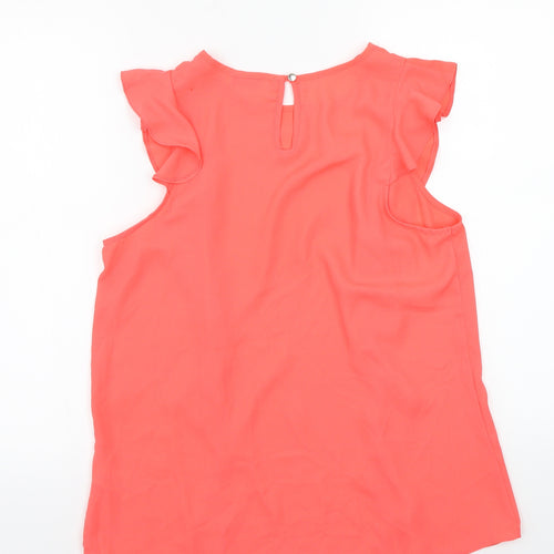 Papaya Womens Orange   Basic Blouse Size 16